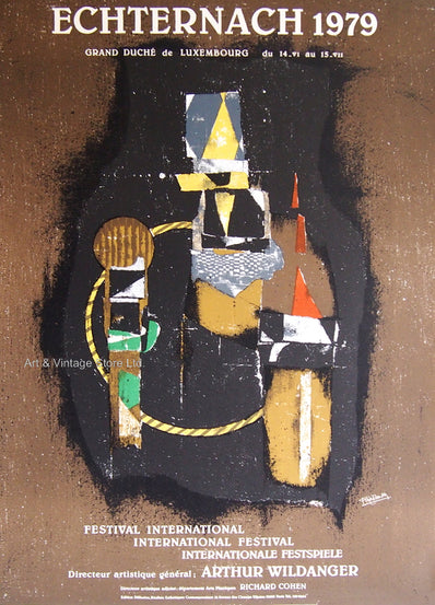 Johnny Friedlaender - Original Artist Poster 1979