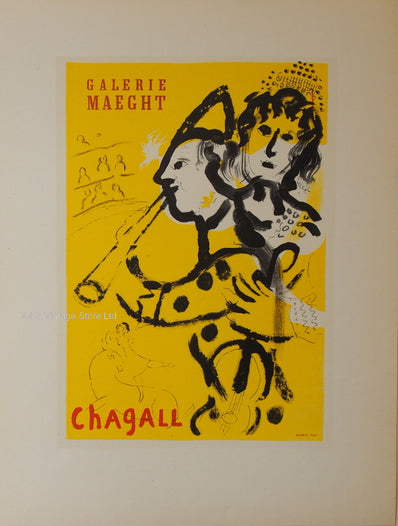 Marc Chagall Vintage Print - Original Lithograph 1959
