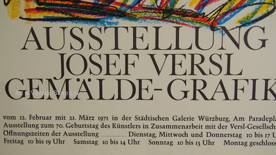 Josef Versl - Original Artist Poster 1971
