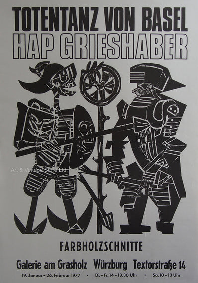 Hap Grieshaber - Original Artist Poster 1977