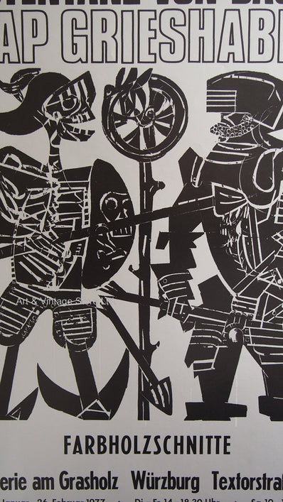 Hap Grieshaber - Original Artist Poster 1977