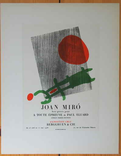 Joan Miró Vintage Print - Original Lithograph 1959