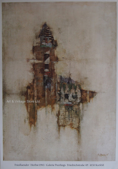 Johnny Friedlaender - Original Artist Poster 1983