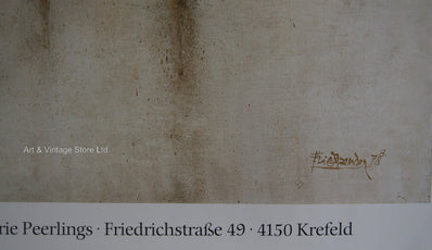 Johnny Friedlaender - Original Artist Poster 1983