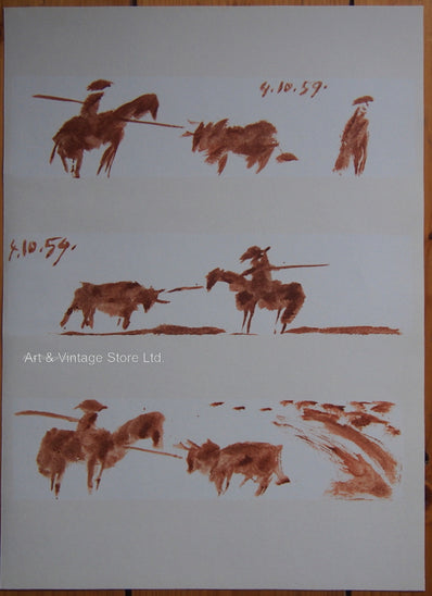 Pablo Picasso - Original Lithograph 1961 - Toro Y Toros