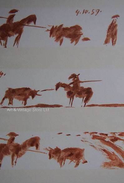 Pablo Picasso - Original Lithograph 1961 - Toro Y Toros