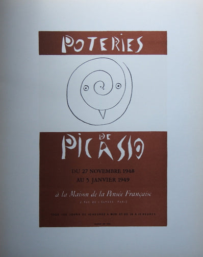 Pablo Picasso Vintage Print - Original Lithograph 1959