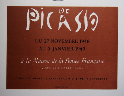 Pablo Picasso Vintage Print - Original Lithograph 1959