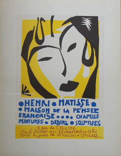 Henri Matisse Vintage Print - Original Lithograph 1959
