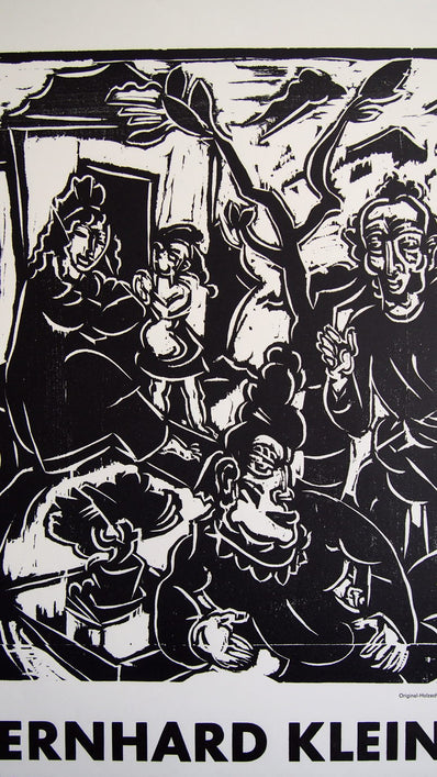 Bernhard Klein Original Woodcut Poster 1968