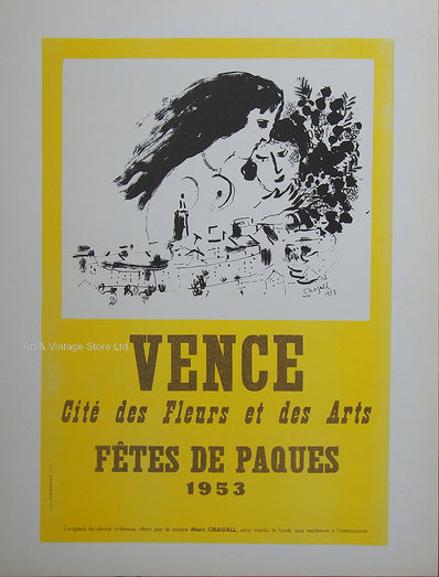 Marc Chagall Vintage Print - Original Lithograph 1959