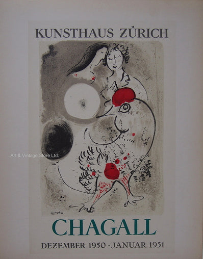 Marc Chagall Vintage Print - Original Lithograph 1959
