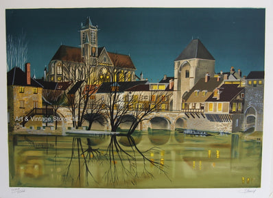 Jean-Luc Lecoindre Vintage Print - Original Lithograph 1980's