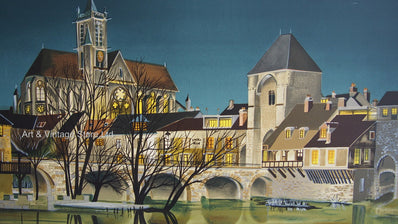 Jean-Luc Lecoindre Vintage Print - Original Lithograph 1980's