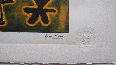 Joan Miró - Hand Pressed Print