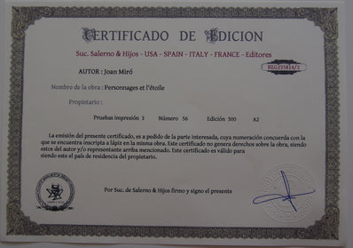 Joan Miró - Hand Pressed Print