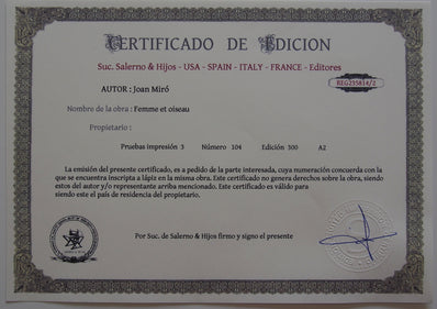 Joan Miró - Hand Pressed Print