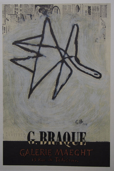 Georges Braque - Hand Signed Vintage Print - Original Lithograph 1959