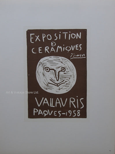 Pablo Picasso Vintage Print - Original Lithograph 1959