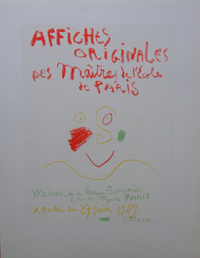 Pablo Picasso Vintage Print - Original Lithograph 1959