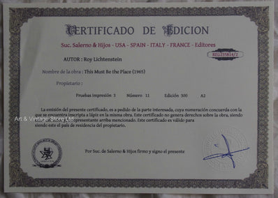 Roy Lichtenstein - Fine Art Print