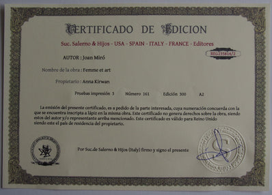 Joan Miró - Hand Pressed Print