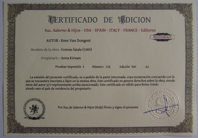 Kees Van Dongeni - Fine Art Print