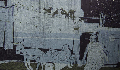 Detlef Willand - Original Woodcut