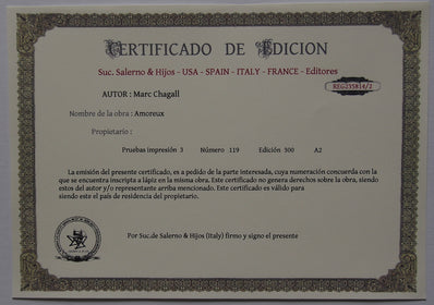 Marc Chagall - Hand Pressed Print