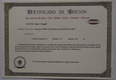 Marc Chagall - Hand Pressed Print