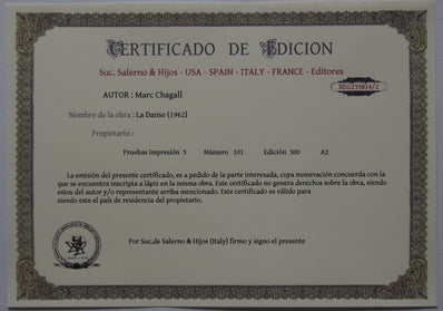 Marc Chagall - Hand Pressed Print