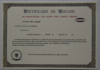 Marc Chagall - Hand Pressed Print