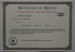 Marc Chagall - Hand Pressed Print