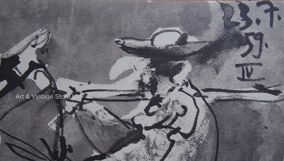 Pablo Picasso - Original Lithograph 1961 - Toro Y Toros