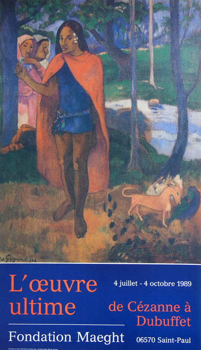 Paul Gauguin - Original Artist Poster 1989