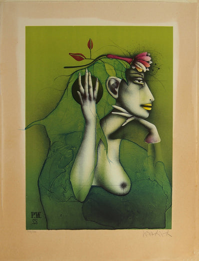 Paul Wunderlich - Vintage Hand Signed Lithograph