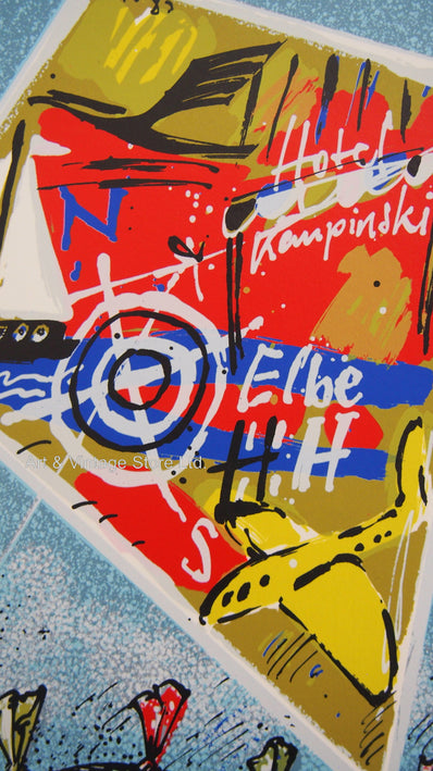 Peter Nagel - Original Serigraph 1985 - Collectible Art