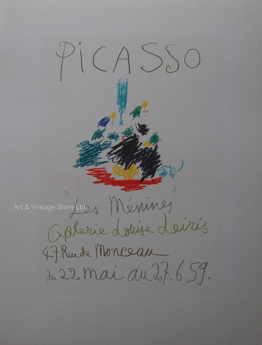 Pablo Picasso Vintage Print - Original Lithograph 1959 – Art