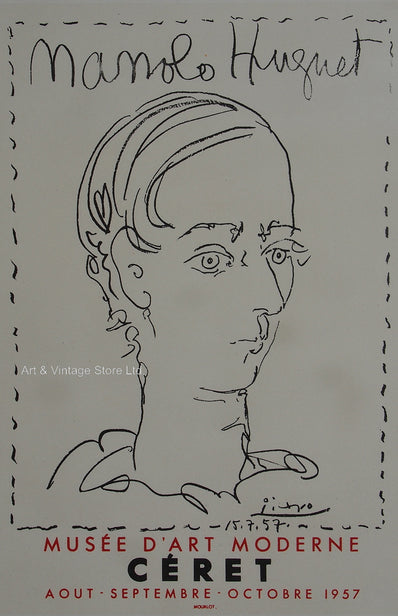 Pablo Picasso Vintage Print - Original Lithograph 1959