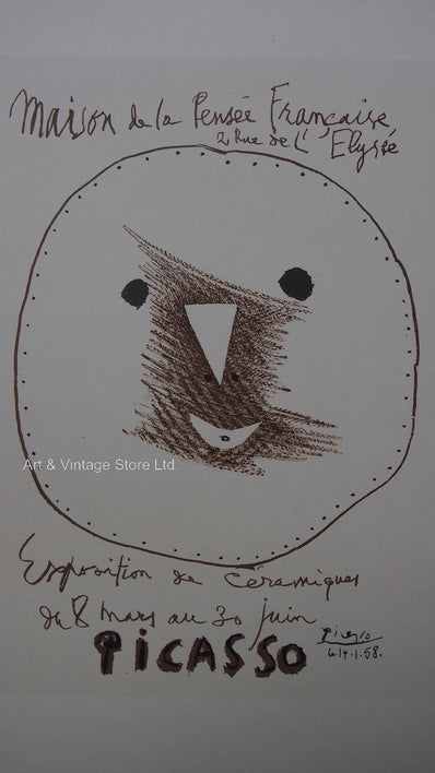 Pablo Picasso Vintage Print - Original Lithograph 1959