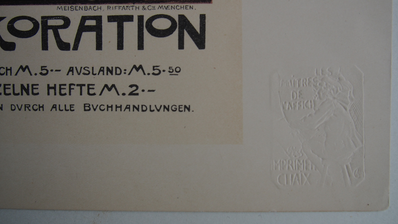 Maitres de L’Affiche 1899- Original stone Lithograph