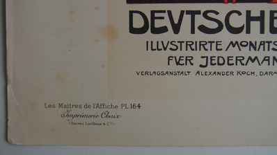 Maitres de L’Affiche 1899- Original stone Lithograph