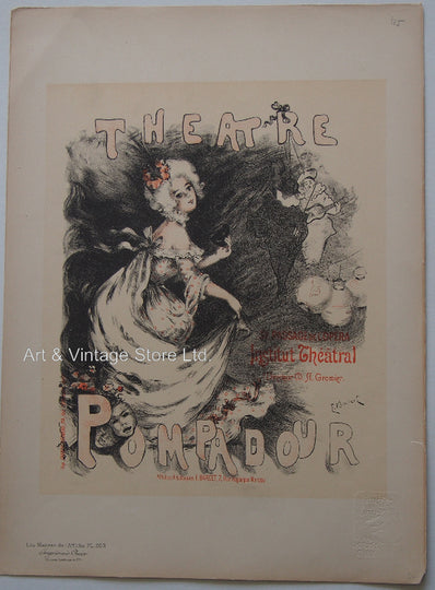 Emmanuel Barcet - Original Stone Lithograph 1898