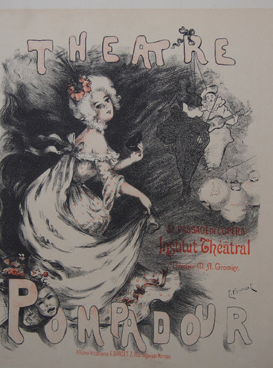 Emmanuel Barcet - Original Stone Lithograph 1898