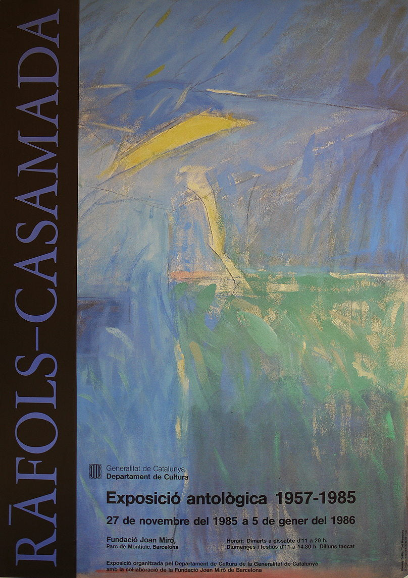 Ràfols-Casamada - Original Artist Poster 1986 – Art & Vintage Store Ltd