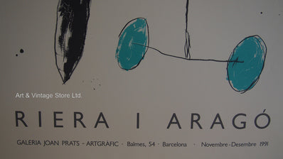 Riera i Aragó  - Original Artist Poster 1991