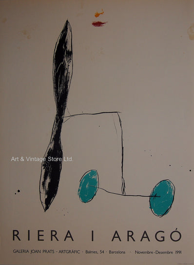 Riera i Aragó  - Original Artist Poster 1991