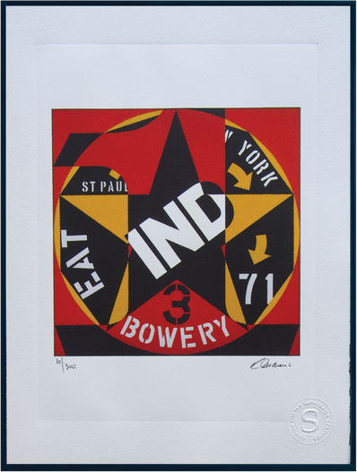 Robert Indiana- Hand Pressed Print