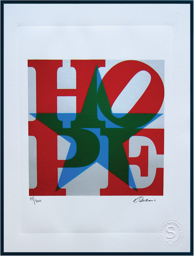 Robert Indiana- Hand Pressed Print