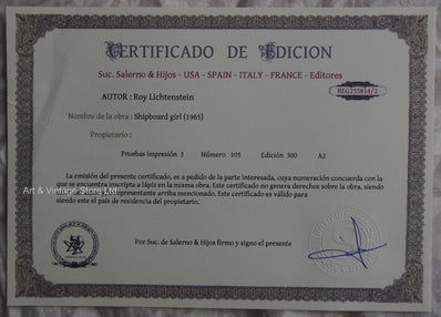 Roy Lichtenstein - Fine Art Print